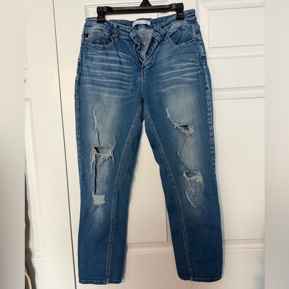 KanCan Distressed Blue Boyfriend Jeans